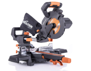 Evolution Power Tools R185SMS+ 7-1/4" Multi-Material Compound Sliding Miter Saw Plus